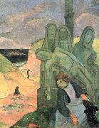 Paul Gauguin The Green Christ painting
